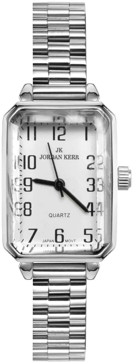 Zegarek damski Jordan Kerr I2040 srebrny cyfry