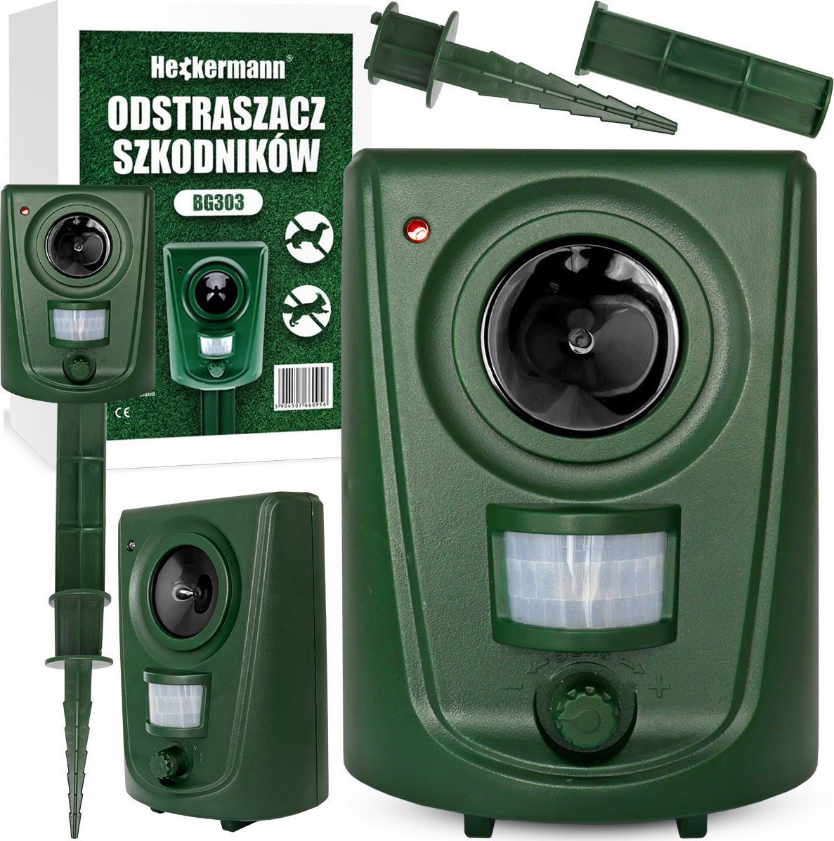 Heckermann Odstraszacz zwierząt, gryzoni, kun, myszy, szczurów Heckermann BG303