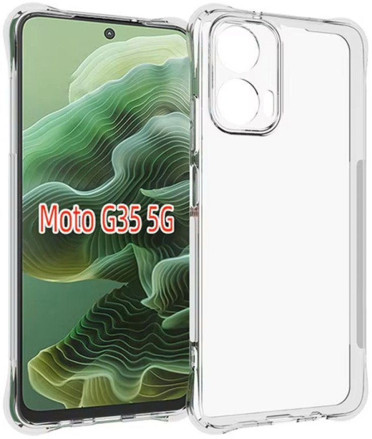 Etui pancerne Supero Flexair Pro do Motorola Moto G35, przezroczyste