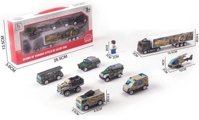 Zestaw aut metalowych