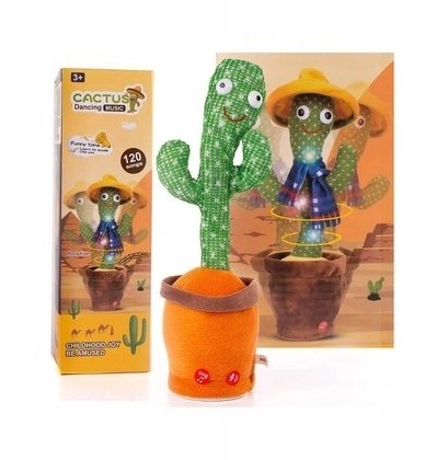 Kaktus interaktywny tańczy oraz śpiewa