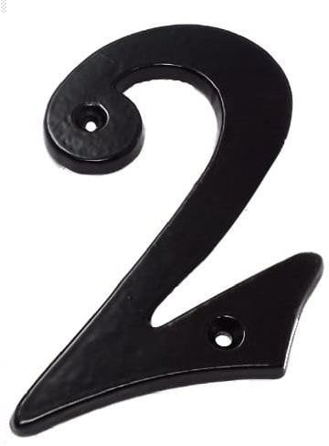 NUMBER 2 GB-2531_2 105X65MM BLACK