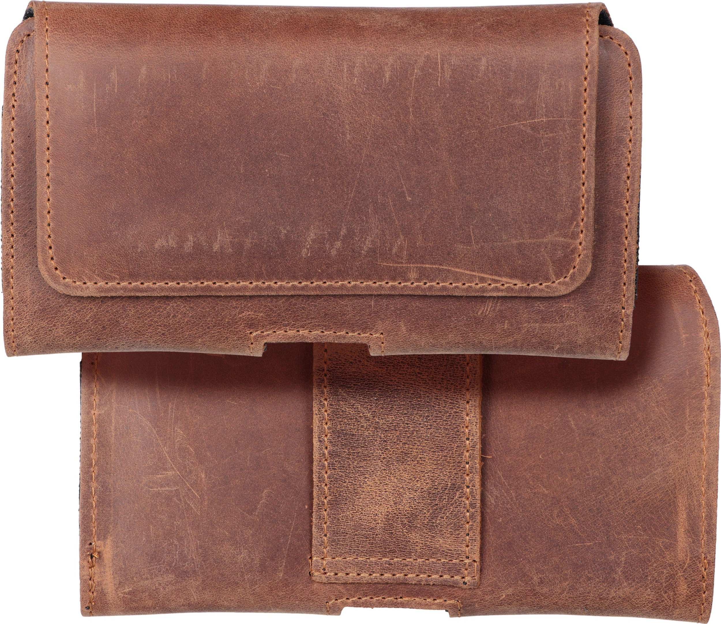 OEM Kabura uniwersalna do paska skórzana ROYAL Crazy Horse pozioma rozmiar M do IPHONE 12 MINI / 13 MINI / SAMSUNG A40 / S8 / XIAOMI 12 / Redmi 5A brą