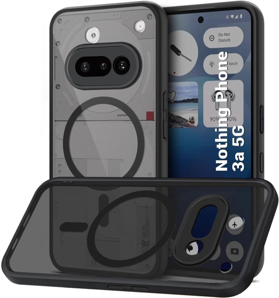 Etui wzmacniane matowe Supero MagSafe MAGMAT do Nothing Phone 3a, czarne