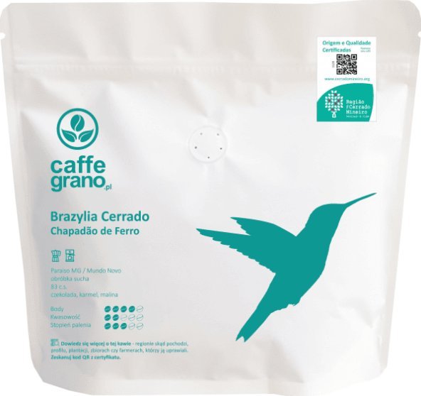 Kawa ziarnista Caffe Grano Brazylia Cerrado Chapado de Ferro 250 g