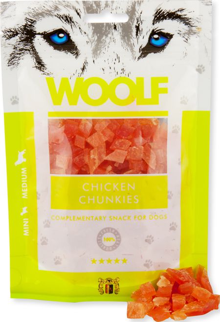 Brit WOOLF 100g CHICKEN CHUNKIES