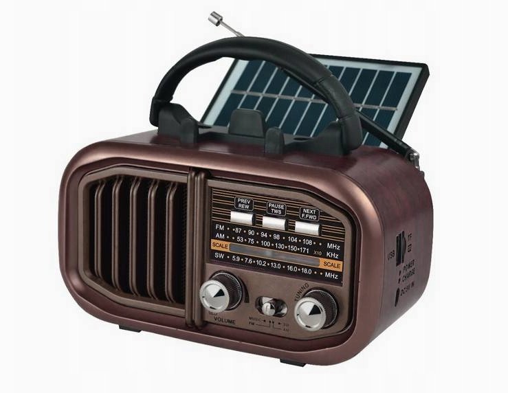 Radio przenośne RX-BT618B z panelem solarnym