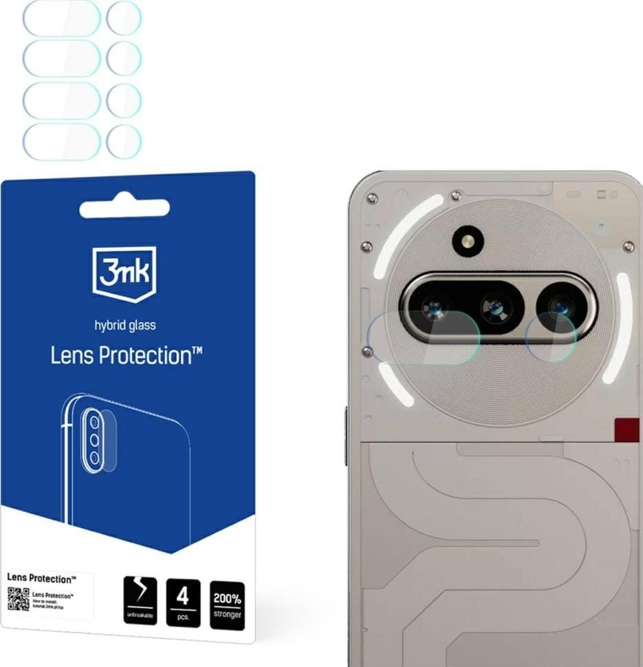 Ochrona na obiektyw aparatu 3MK Lens Protect do Nothing Phone (3a) 4szt