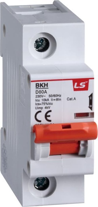 LSiS Wyłącznik nadprądowy 1,5 modułu 1P D 100A 10KA BKH 1P D100A 06110335R0