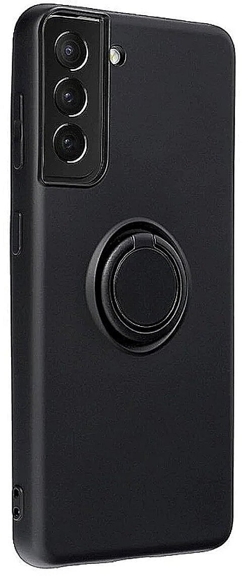 Mocco Pastel Ring Silicone Back Case for Samsung Galaxy S23 Plus Black