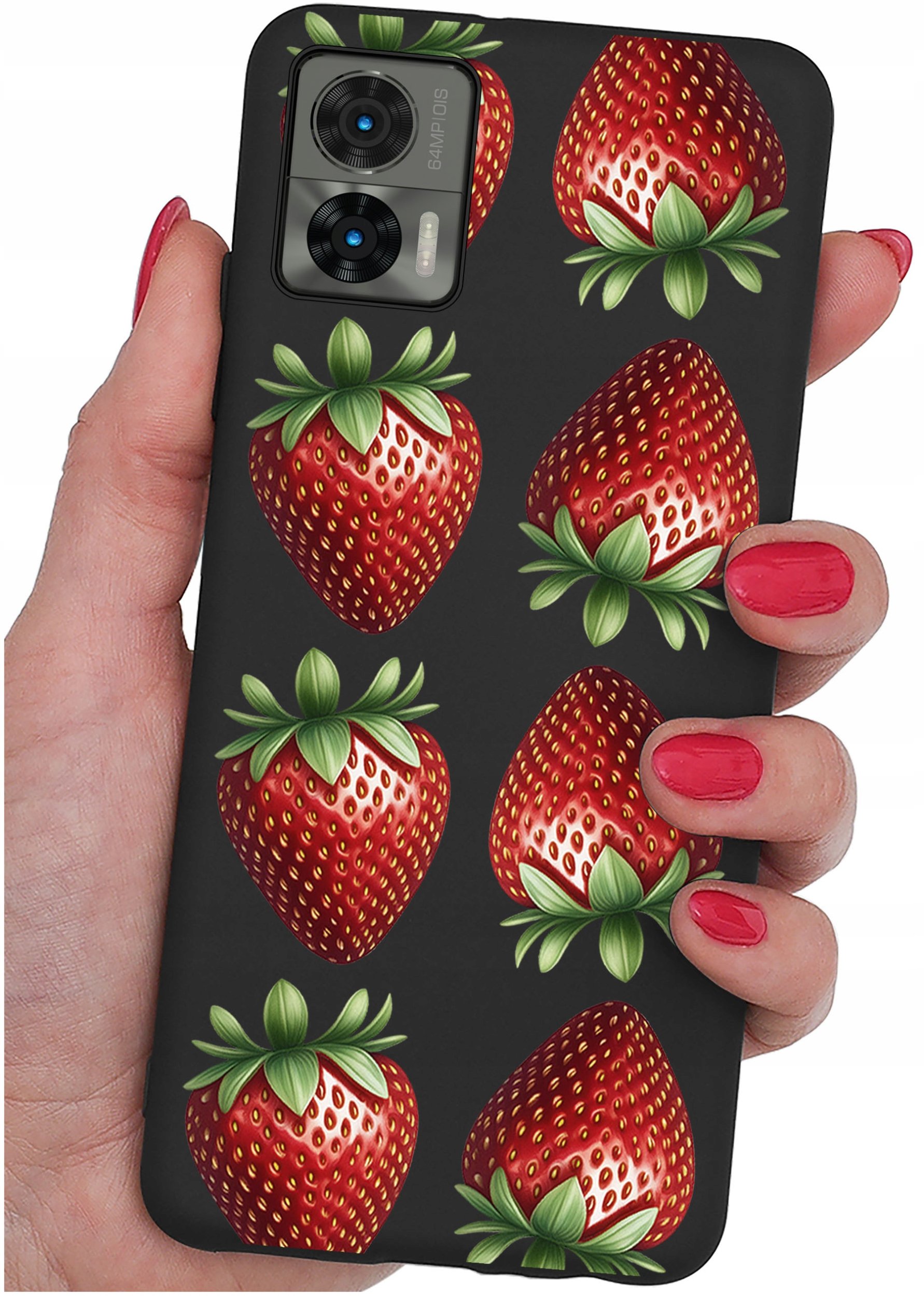 Etui do Motorola Moto Edge 30 Neo WZORY |SILIKONOWE MATT CASE + SZKŁO 9H