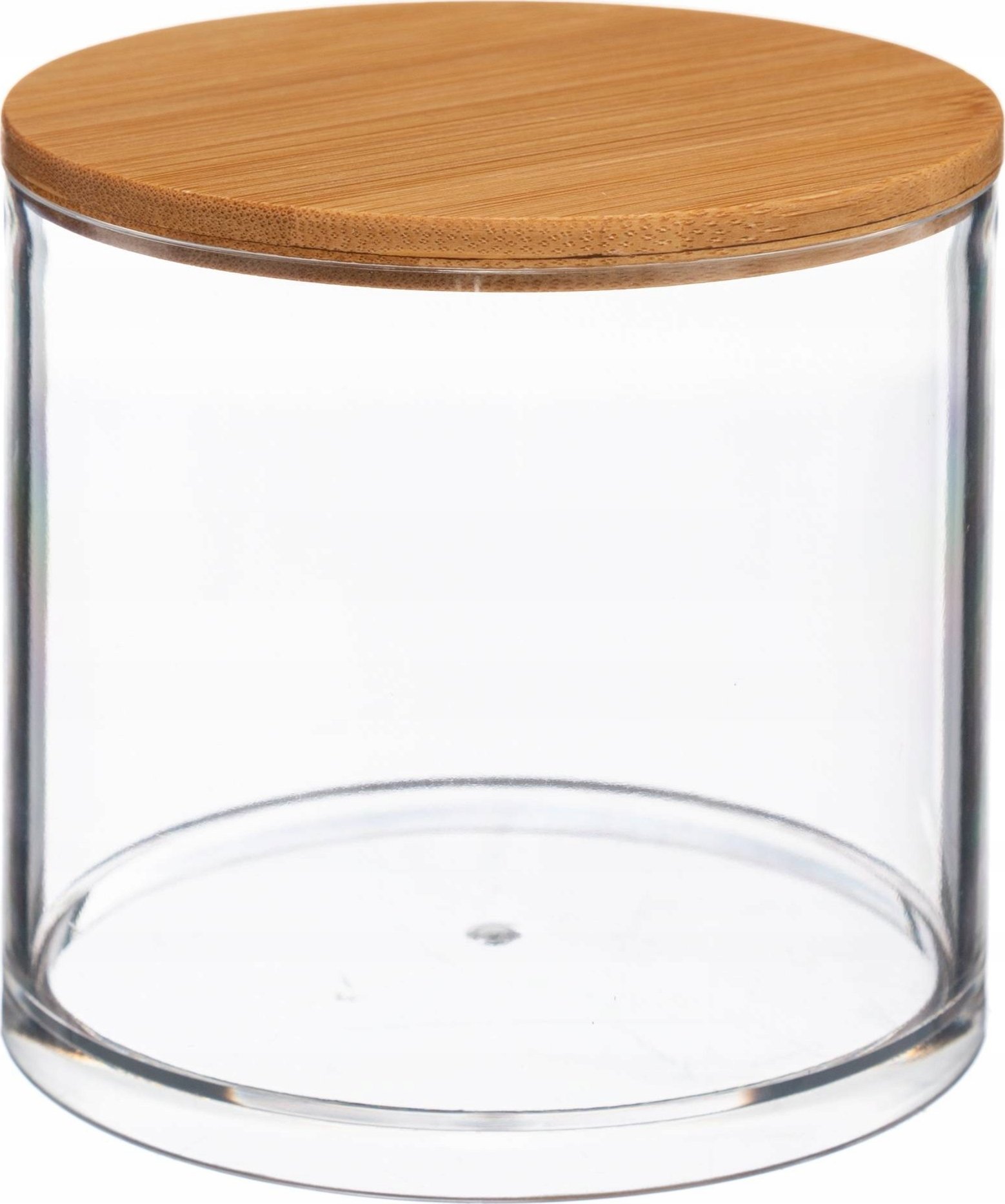 5five Okrągły pojemnik na waciki kosmetyczne SELENA, pokrywka z bambusa