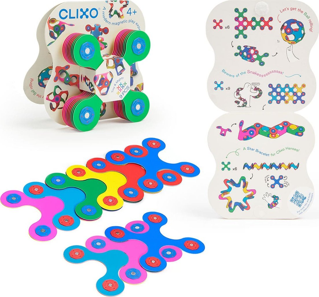 CLICFORMERS Klocki przestrzenne Clixo - Tiny&Mighty - 9 el.