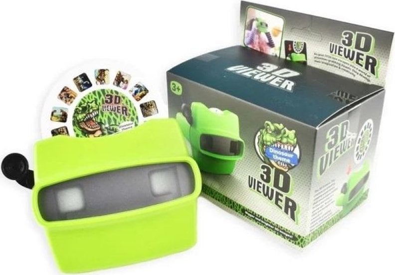 Teka Projektor/okulary zielony - przeĽrocza dinozaury