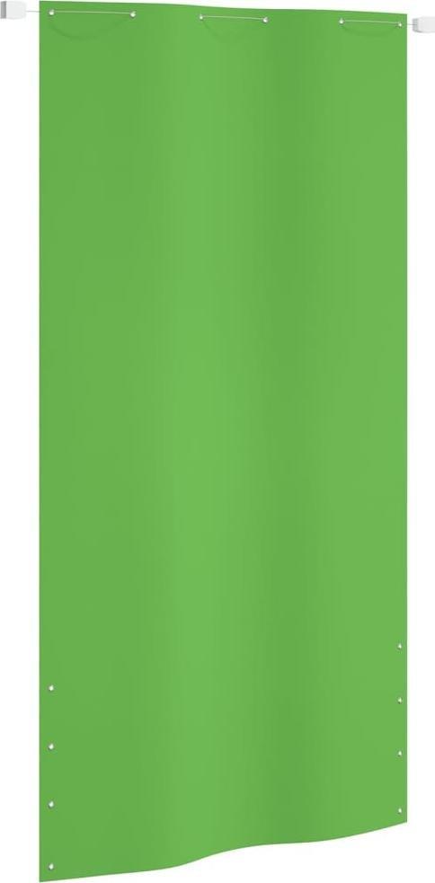 vidaXL Parawan balkonowy, jasnozielony, 120x240 cm, tkanina Oxford
