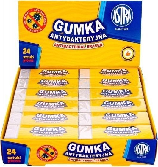 Gumka antybakteryjna (24szt) ASTRA