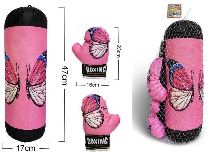 Worek różowy motylki