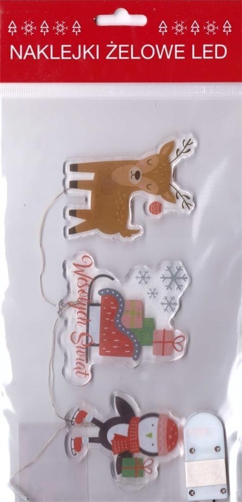MCD Żelowe naklejki dekoracyjne LED - BN Sanki