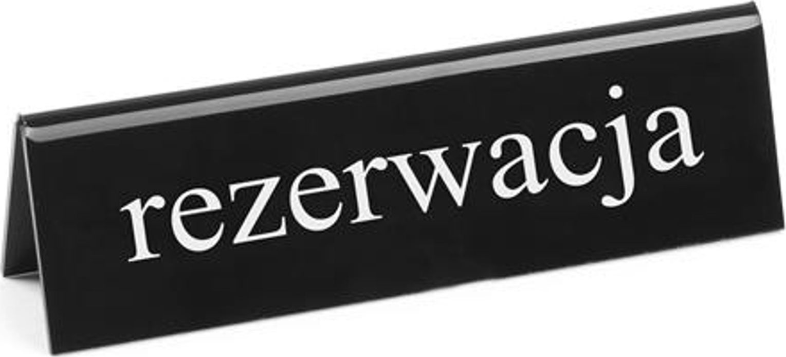 Hendi Tabliczka informacyjna dwustronna REZERWACJA tworzywo plexiglas PL - Hendi 663523 Tabliczka informacyjna dwustronna REZERWACJA tworzywo plexigla