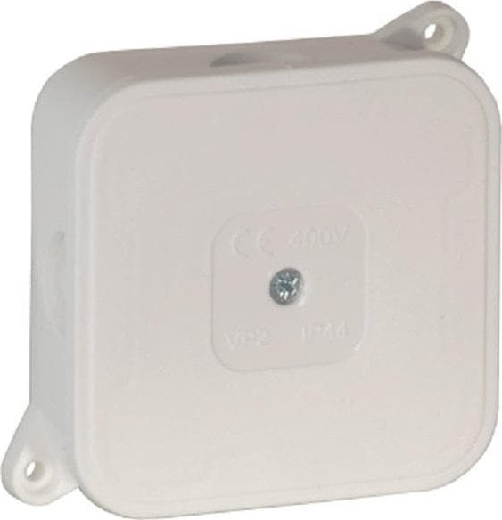 ViPlast Puszka natynkowa pusta 4 wlotów VIPLAST VP-2 BIAŁA IP44 85x85x35mm 027-01