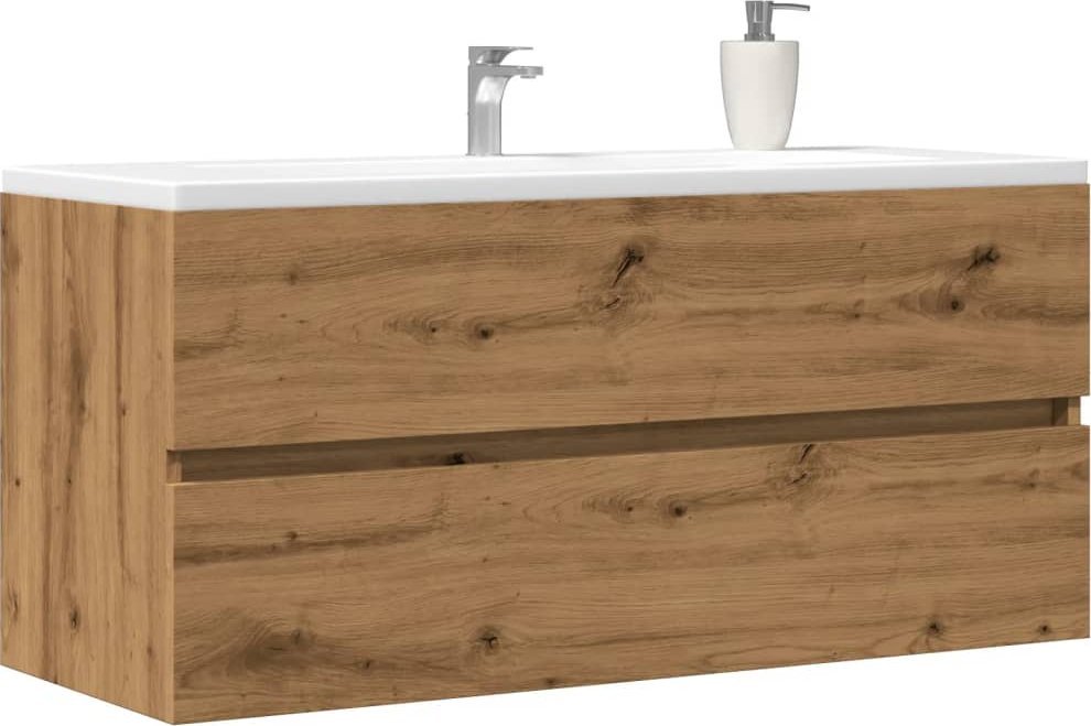 vidaXL vidaXL Szafka pod umywalkę, dąb artisan, 100x38,5x45 cm