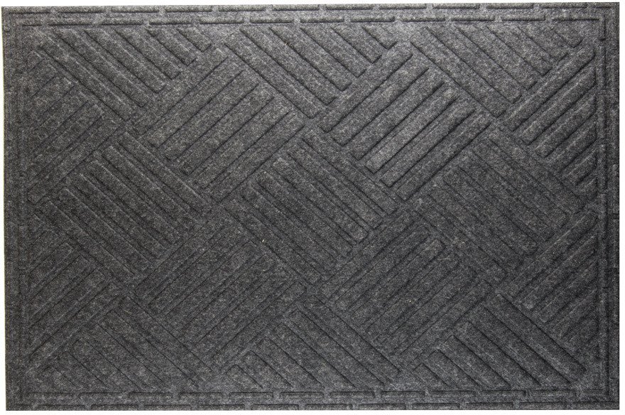 Wycieraczka materiałowa szara L 60x90 cm