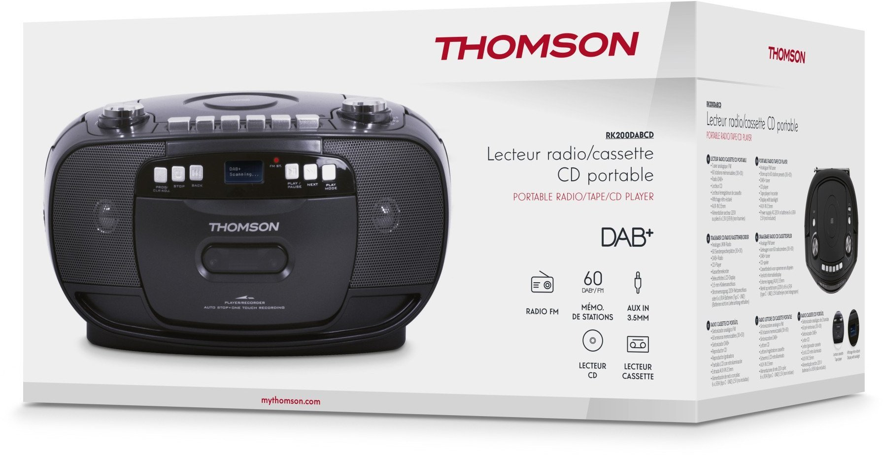 Thomson Radioodtwarzacz CD DAB+ RK200DABCD