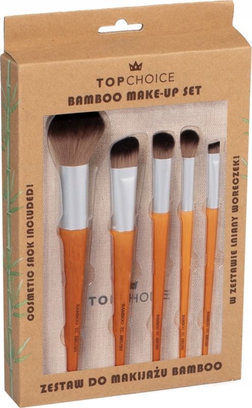 Top Choice Zestaw pędzli do makijażu Bamboo (6537474)
