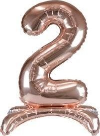 Arpex Balon foliowy stojący różowe złoto 2 90cm