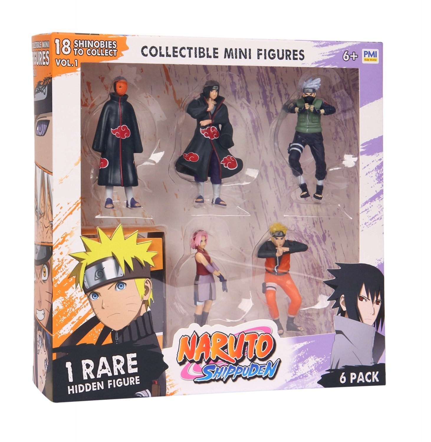 NARUTO SHIPPUDEN FIGURES - 6 PACK DELUXE EDITION VER. A