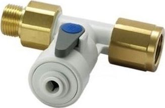 John Guest Kątowy zawór odcinający z zaworem zwrotnym 1/2" x 1/2" x 1/4" ASV10 JOHN GUEST