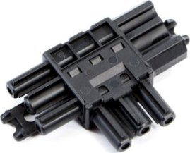 Kabel zasilający Bachmann Blok dystrybucyjny BACHMANN WIELAND GST18 1xIn/2xOut, płaski, czarny