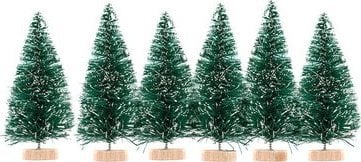 Dalprint Choinki dekoracyjne DPCRAFT 5cm 6szt. zielone