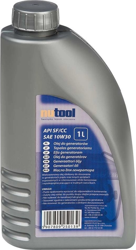 Nutool Olej do agregat?w 4-suw.1l,SF/CC 10W30,benz/diesel