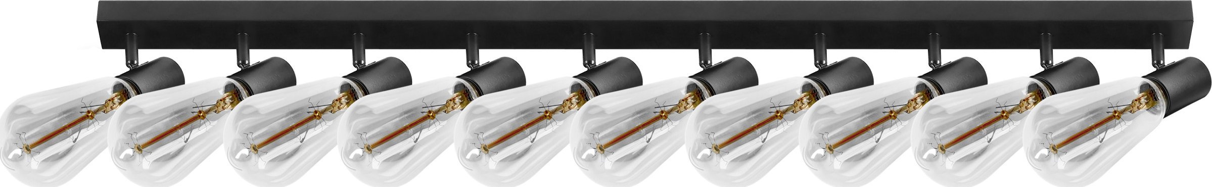 Lampa sufitowa Orno RIO SP 10, oprawa ścienno-sufitowa, E27 max. 10x60W, IP20, czarna