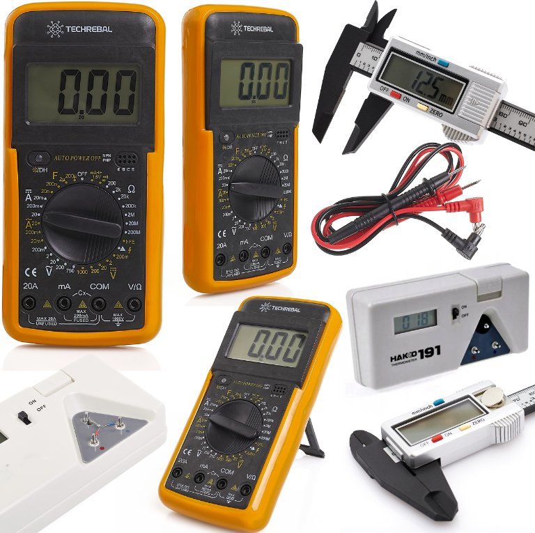 Multimetr Miernik Cyfrowy DT9205 Miernik Temperatury Grotu 191 Suwmiarka