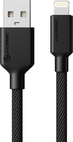 Kabel USB Alogic USB-A - Lightning 2 m Czarny (ELPA8P02-BK)