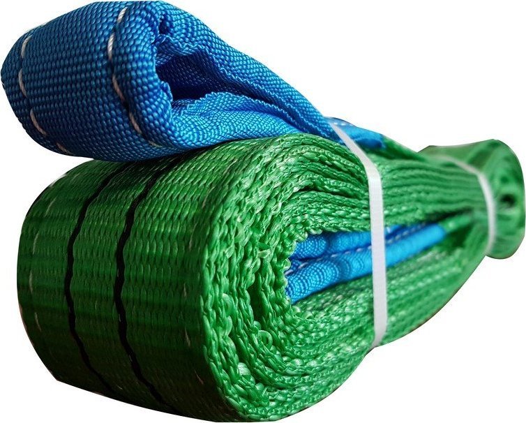 alOtex Dwuwarstwowe zawiesie pasowe, pętlowe, obciążenie 2 t (długość 10m)