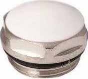 Hydroland KOREK 1/2" DO GRZEJ.STAL.BIAŁY Z ORINGIEM //G.KB-1/2-STAL-BI