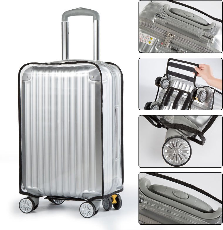 Pokrowiec OCHRONNY na WALIZKĘ BAGAŻ Przezroczysty PODRÓŻNY 26" CALI roz. XL