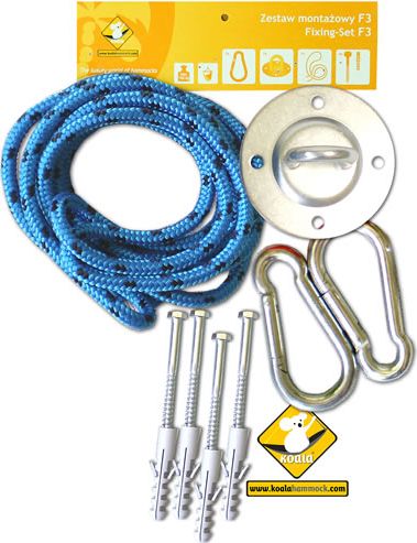 Koala Zestaw montażowy do foteli hamakowych, niebieski (koala/fix/ch1)