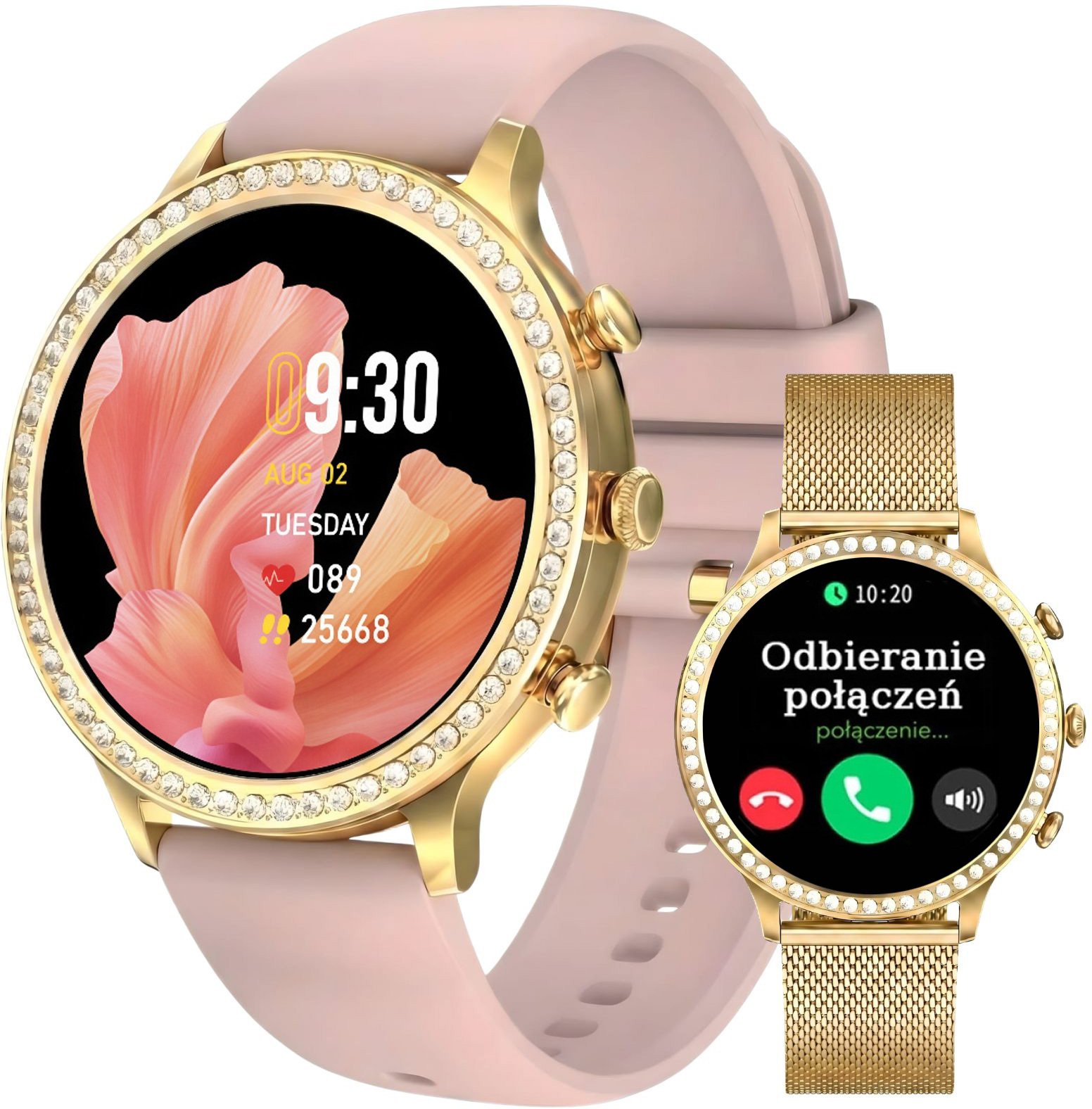 SMARTWATCH Damski Gravity GT5-3 LGD/LGD/PK