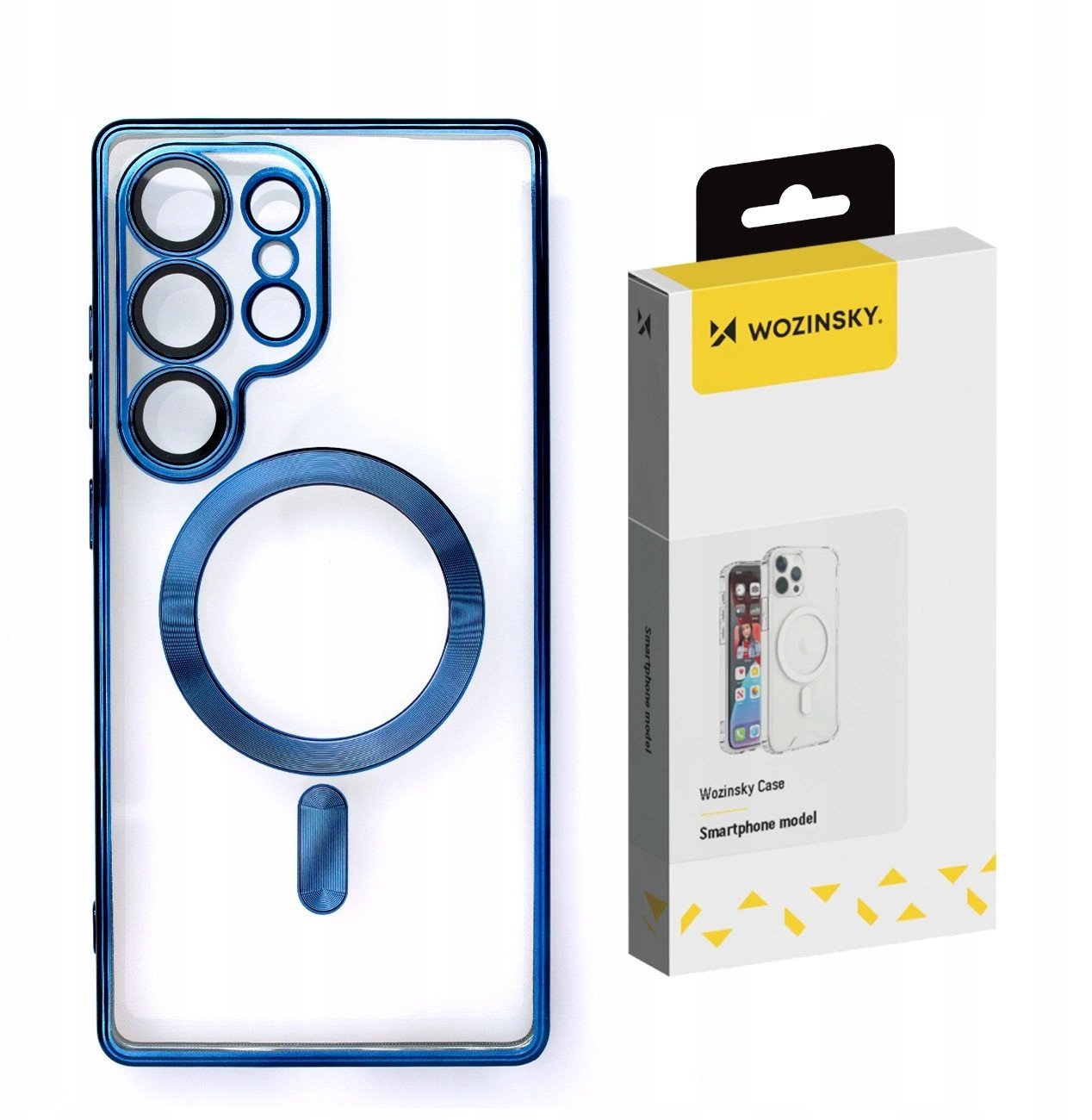 Etui Wozinsky Electroplated Case z Magsafe na Samsung Galaxy S25 Ultra - niebieskie