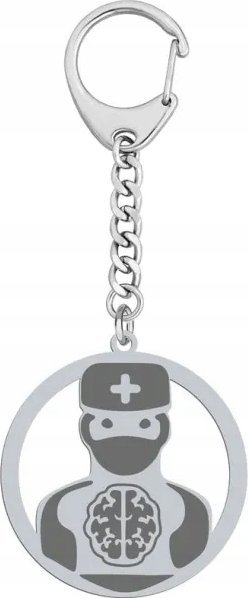 Radziszewska Jewellery Brelok dla Lekarza Neurologa srebro GRAWER GRATIS