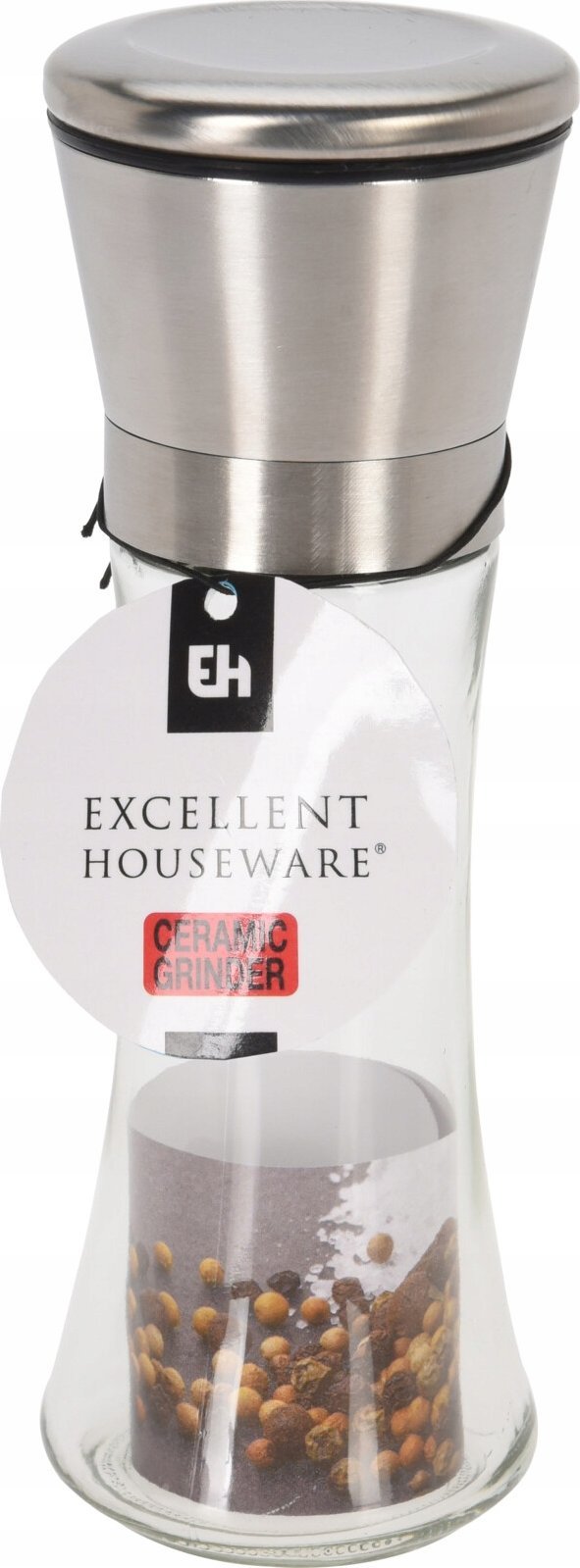 Młynek do przypraw Lumarko Młynek Do Pieprzu Szklano-stalowy H19cm Lumarko!