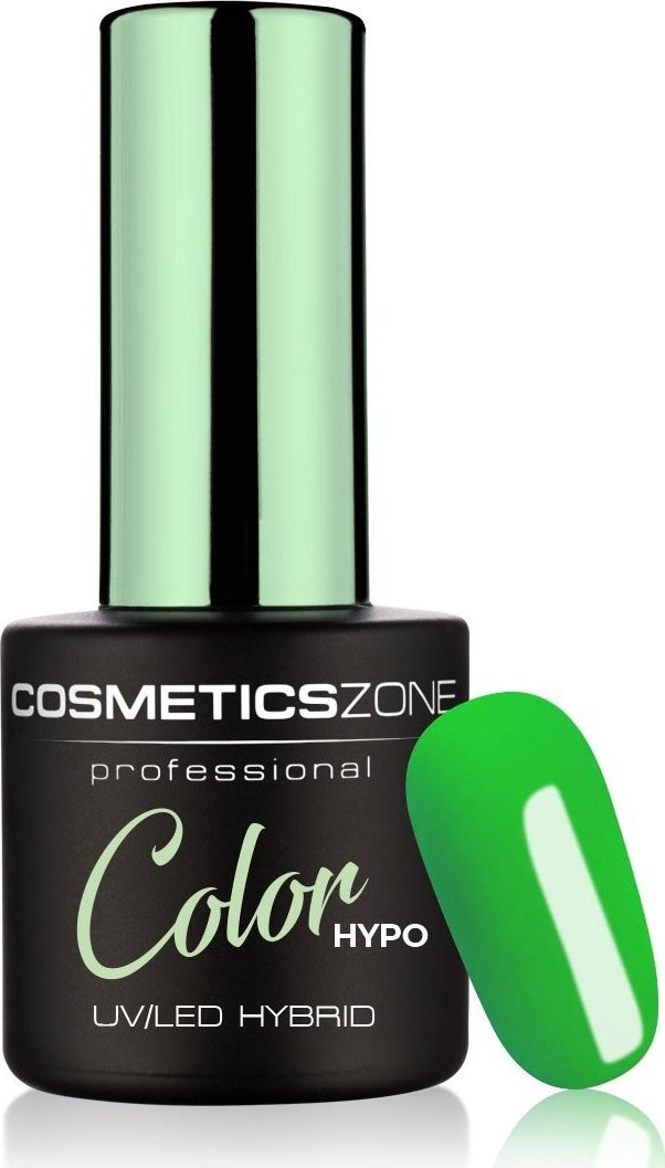Cosmetics Zone Lakier hybrydowy hipoalergiczny neonowy zielony 7ml - Neon Green N3