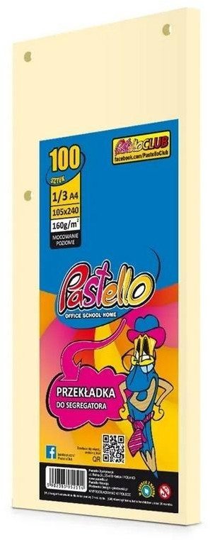 Przekładka do segregatora 1/3 A4 100K IT100 beż