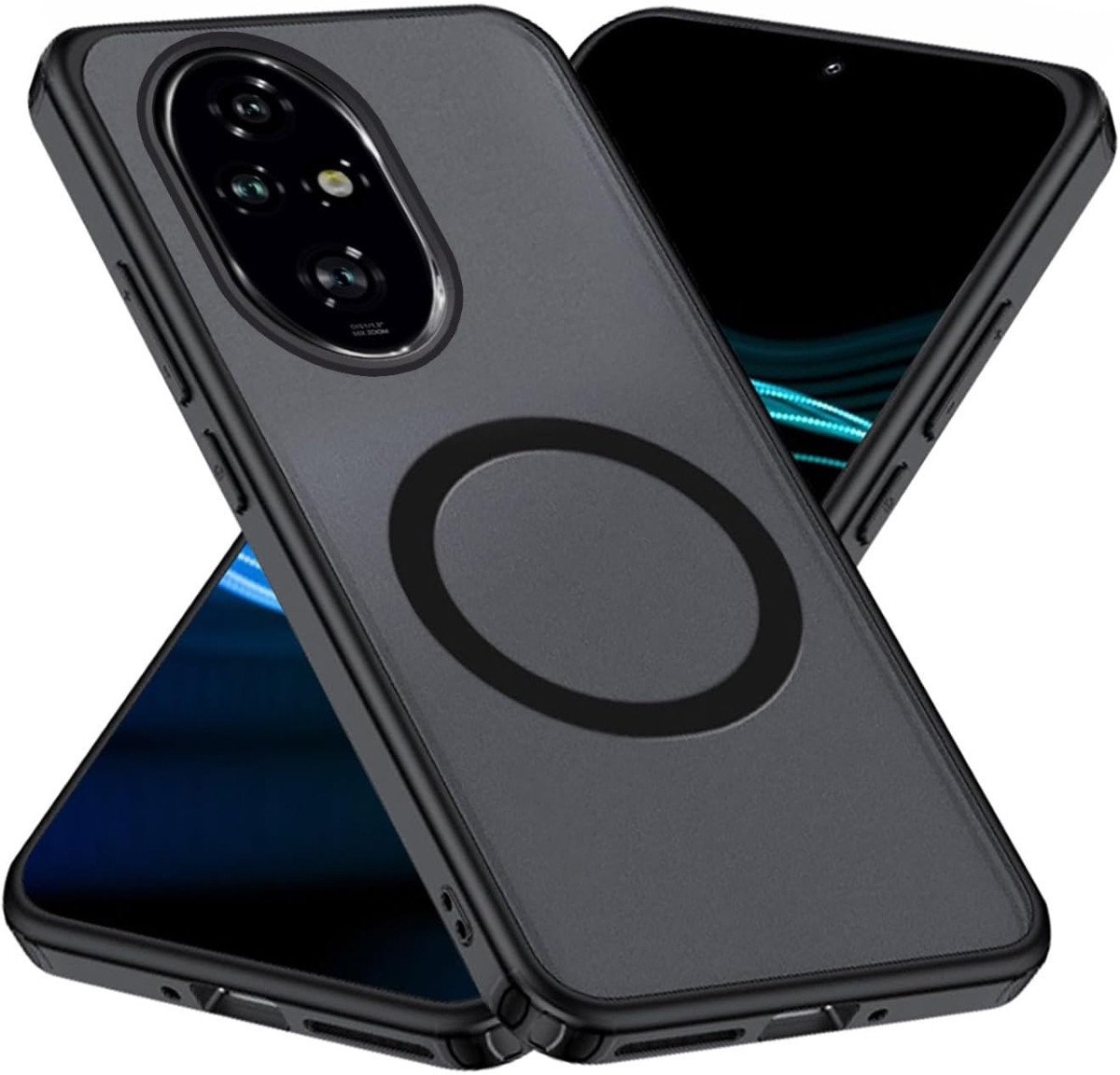 Etui matowe Supero Tpuacrylic Magsafe do Honor 200 Pro, czarne