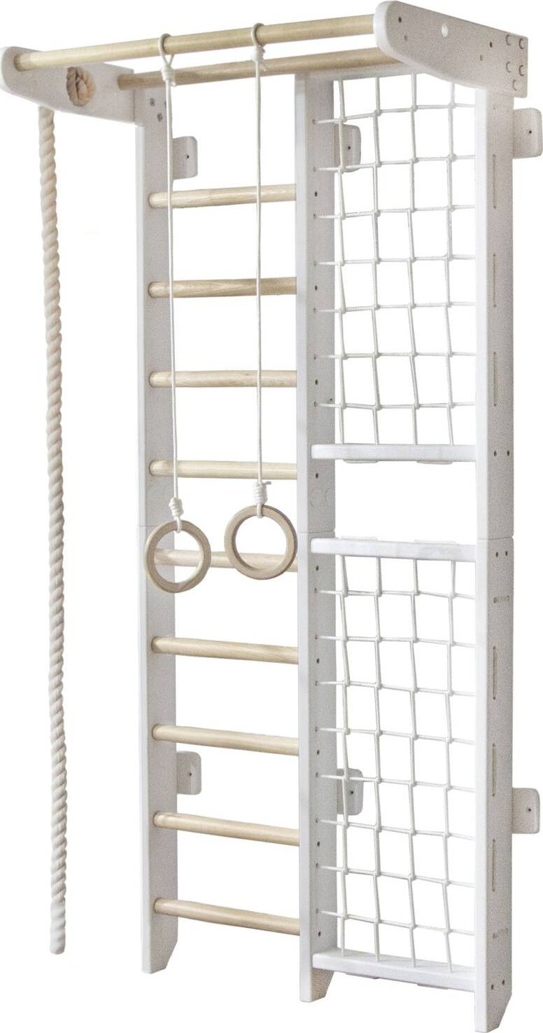 Małpiszon Drabinka gimnastyczna drewniana biała Kombik Irelio