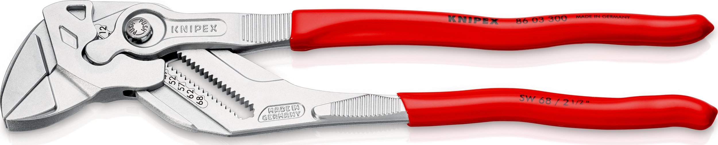 Knipex Szczypce nastawne i klucz w jednym narzędziu 300mm PCV (86 03 300)